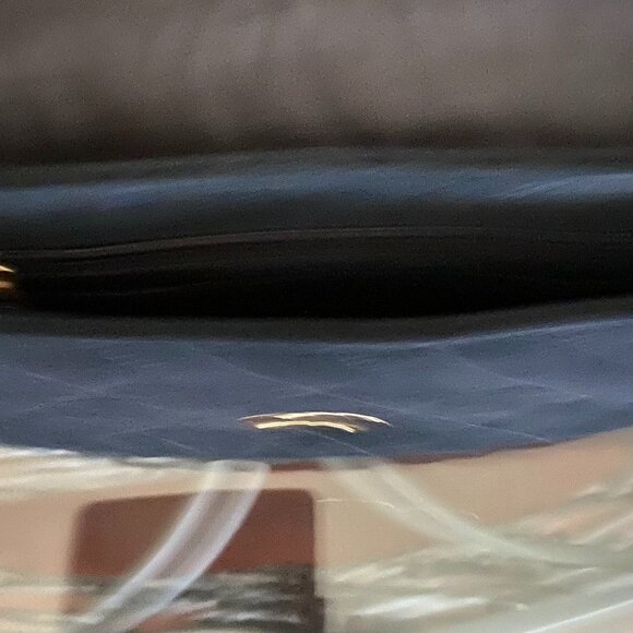 MICHAEL Michael Kors Black/Gold Trim Suede 2-Way Shoulder Bag - Picture 7 of 8